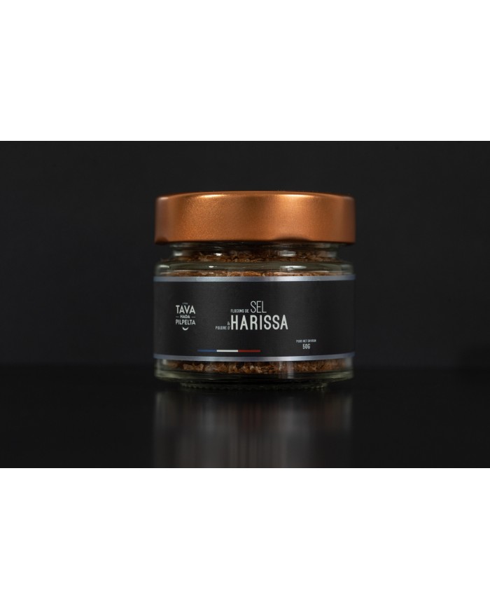 Flocons de sel Maldon à l'harissa 50gr Flocons de sel Maldon à l'harissa 50gr