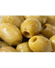 Olives vertes halkidiki au citron et Harissa 100gr